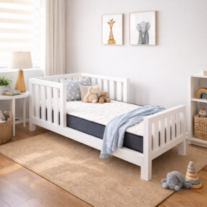 Cama de Transición Blanca (Incluye colchón) - Camas para Niños - Transición 160x80 cm