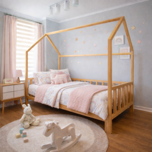 Cama Transición Montessori Casita Natural Montessori 160x80 cm