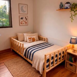Cama Montessori Tradicional Barnizada - Camas para Niños - Montessori