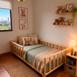 Cama Montessori Corral Natural - Camas para Niños - Montessori