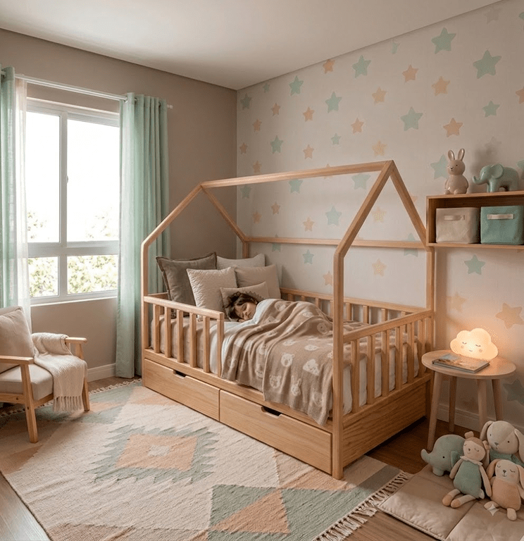 CASA MADERA CON CAJONES PIEZA COMPRIMIDA NIÑO